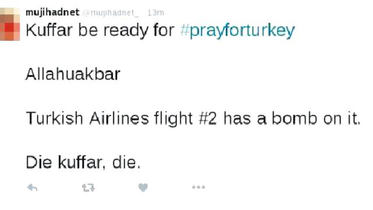 THY Uçağına Twitter Üzerinden Bomba İhbarı