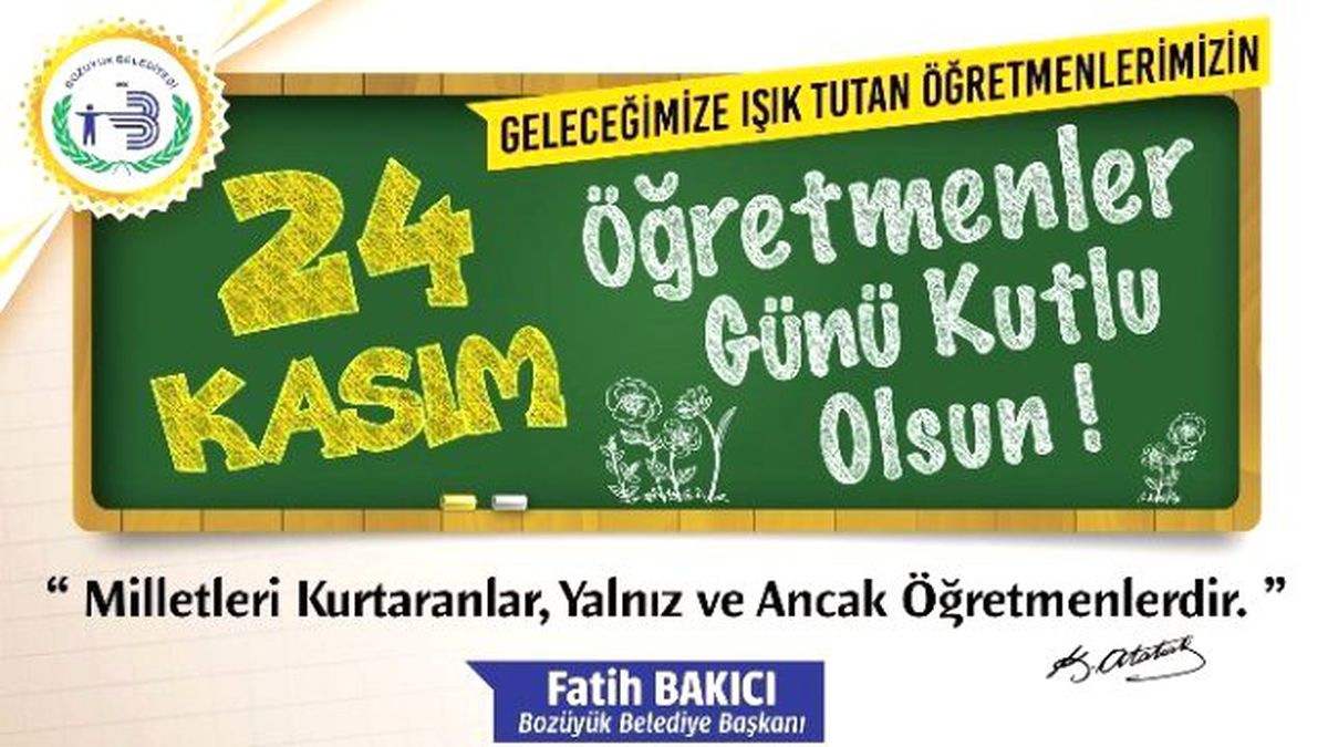 Başkan Bakıcı\'nın Öğretmenler Günü Mesajı