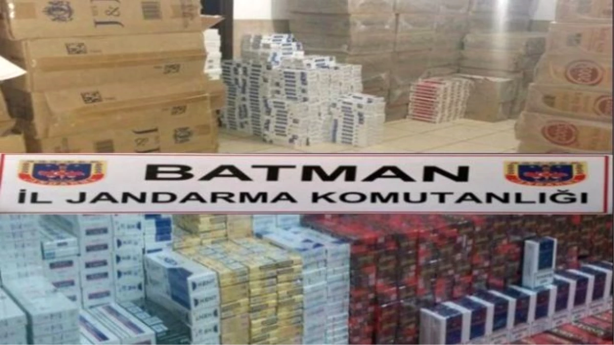 Batman\'da Kaçak Çay ve Sigara Operasyonu