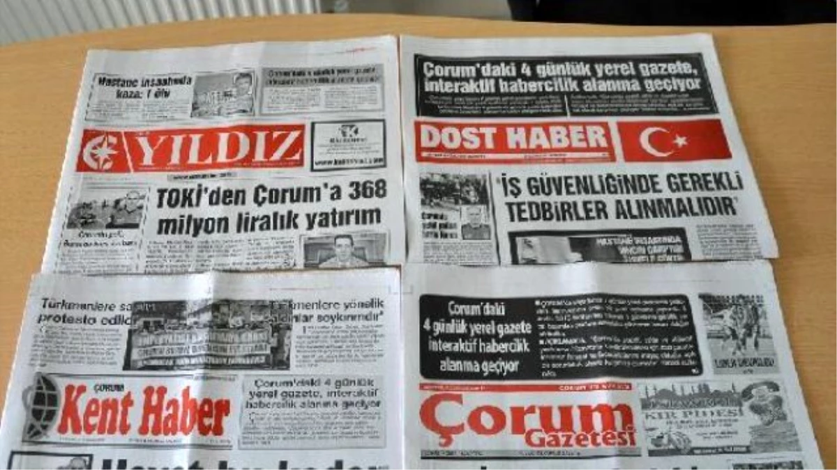 Çorum\'da 4 Yerel Gazete Artık Basılmayacak