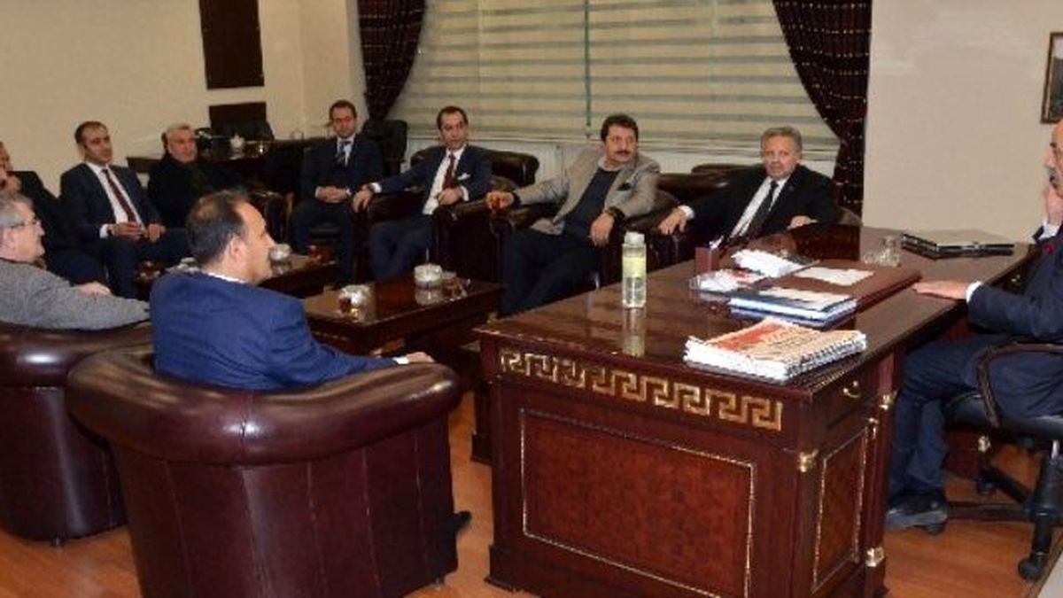 Erzincan Valisi Kahraman\'dan Başkan Yücelik\'e Ziyaret