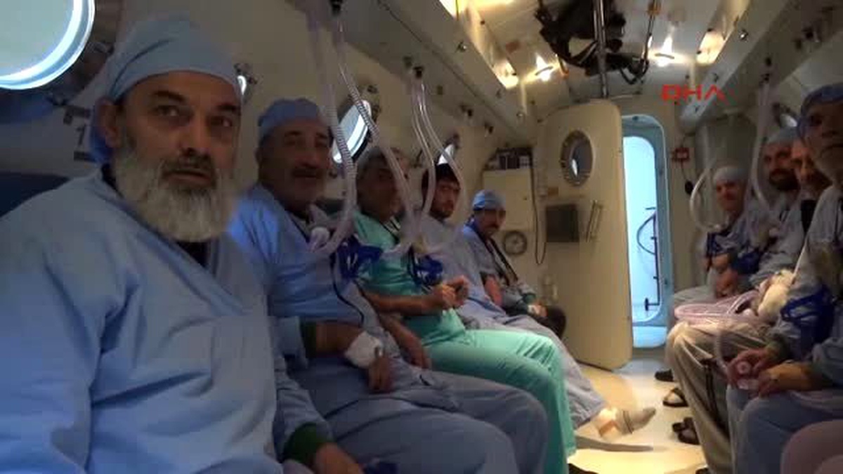 Erzurum İyileşmeyen Yaralara \'Oksijenli\' Tedavi