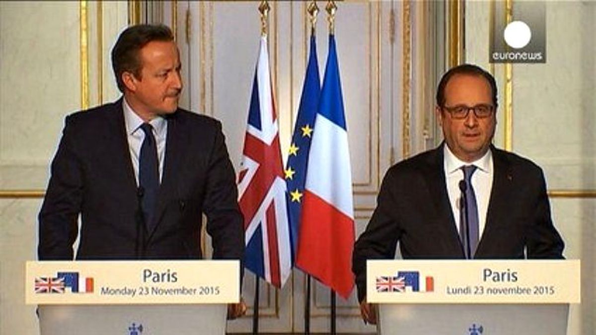 İngiltere Başbakanı Cameron ile Hollande Paris\'te Buluştu