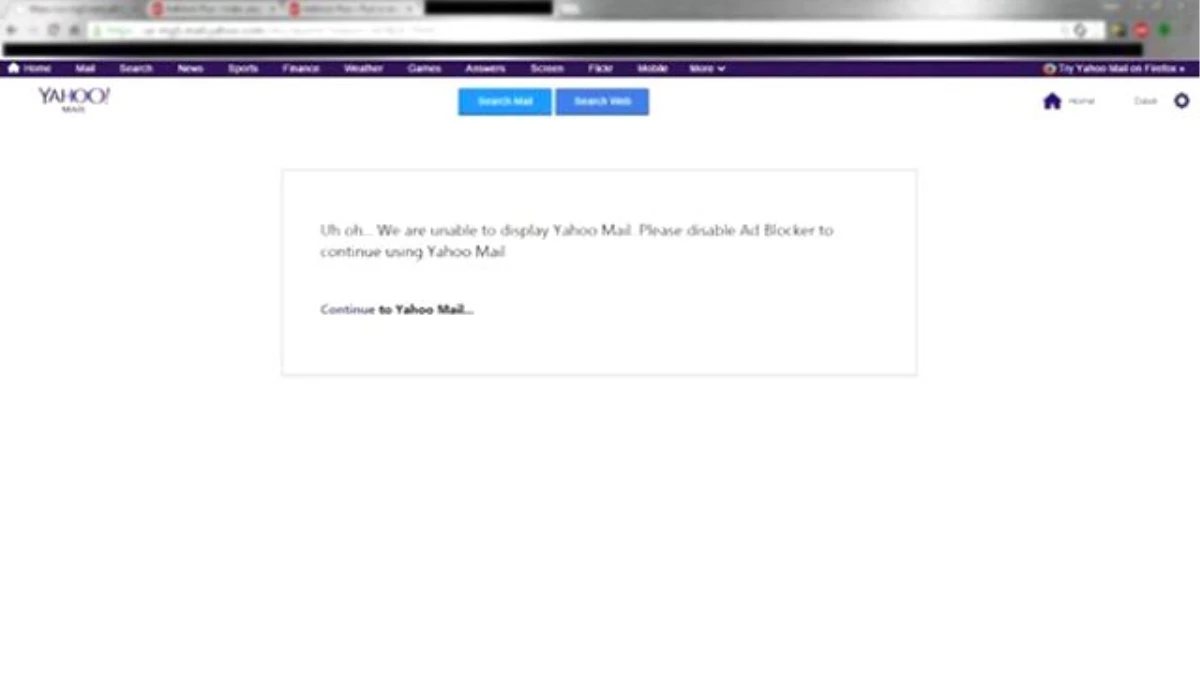 Yahoo Mail\'den Reklam Engelleyici Kullananlara Erişim Yasağı!