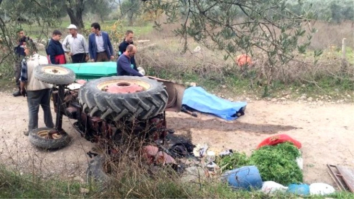 Akhisar\'da Traktör Devrildi: İki Yaralı