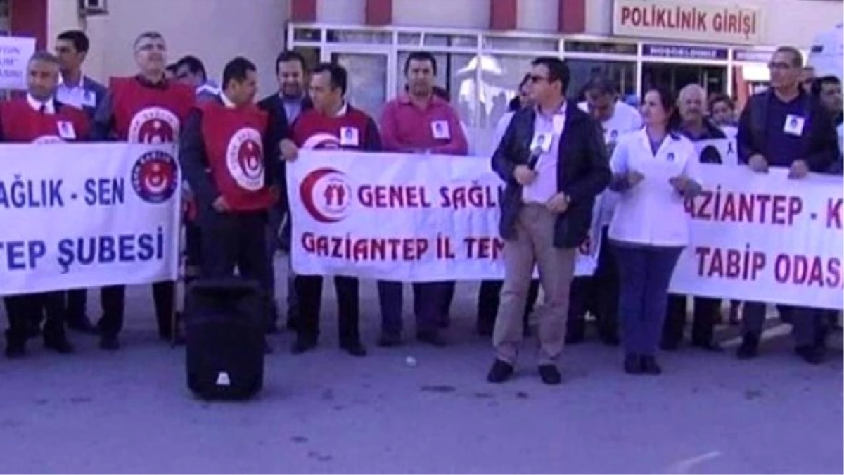 Gaziantep - Kilis Tabipler Odasından Şiddete Tepki Eylemi