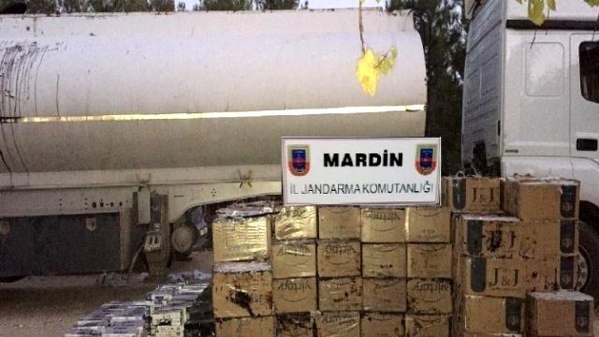 Mardin\'de Kaçak Sigara Ele Geçirildi