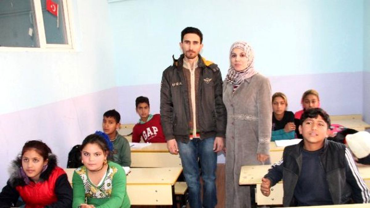 Mülteci Çiftin Öğretmenlik Sevinci