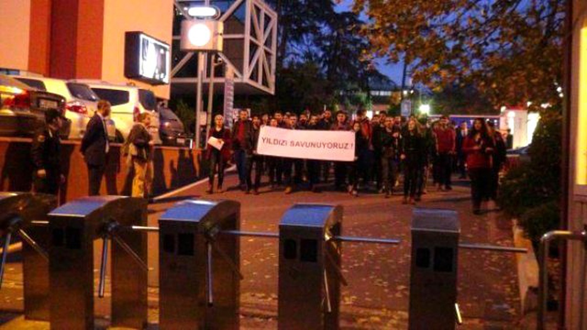 Yıldız Savunması\'ndan Yıldız Kampüsü Protestosu