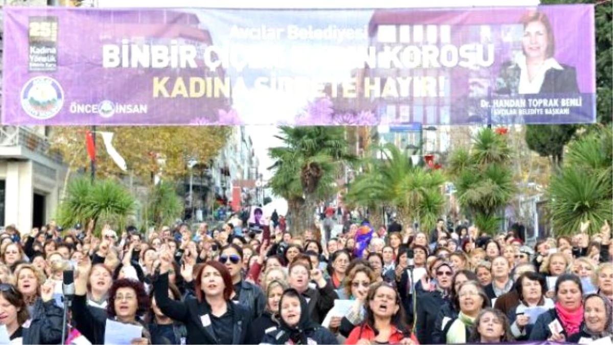 1001 Kadından Kadın Şiddetini Protesto İçin Yürüyüş ve 3 Türkü