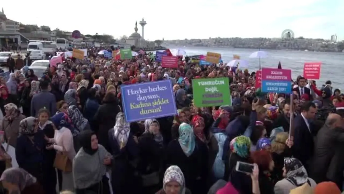 Ak Partili Kadınlardan "Kadına Şiddete Hayır" Protestosu