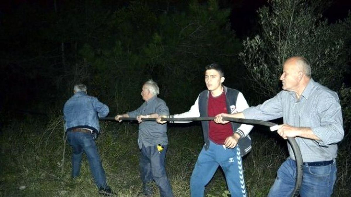 Akçakoca\'da Orman Yangını