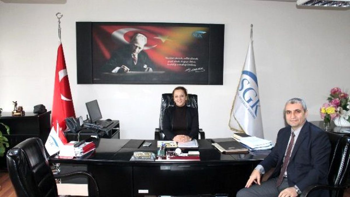 Akoğlu Sgk İl Müdürü Çiğdem Acar\'ı Ziyaret Etti