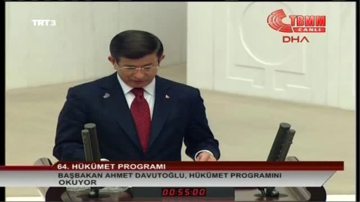 Başbakan Davutoğlu 64\'üncü Hükümet Programını Açıkladı-7