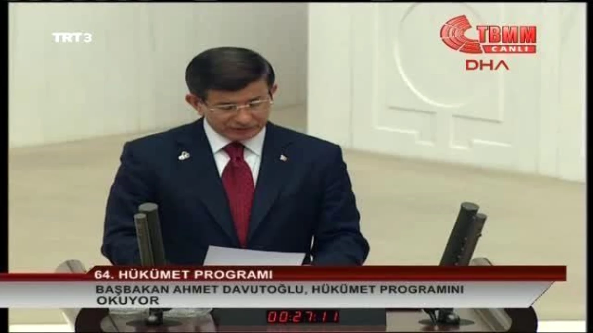 Başbakan Davutoğlu 64\'üncü Hükümet Programını Açıkladı-4