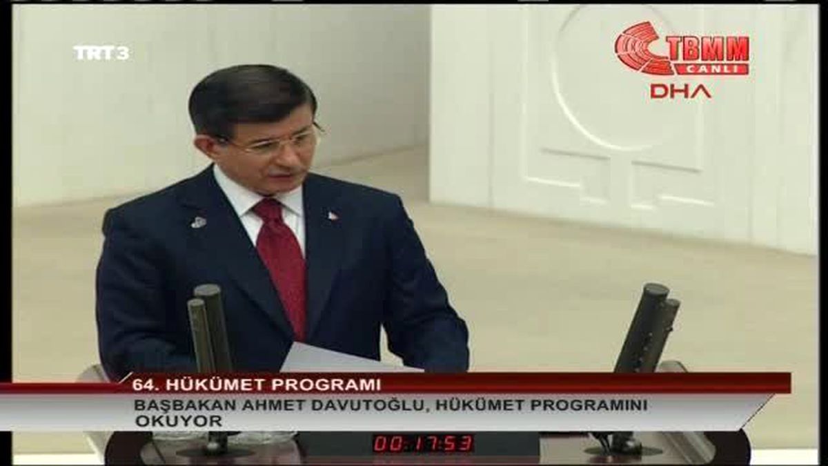 Başbakan Davutoğlu 64\'üncü Hükümet Programını Açıkladı-3