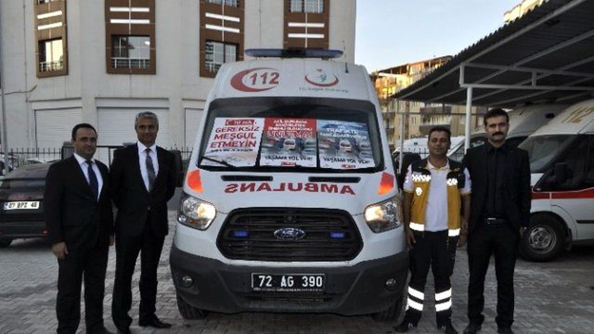 Batman\'da "Ambulansa Yol Ver" Projesi Başladı