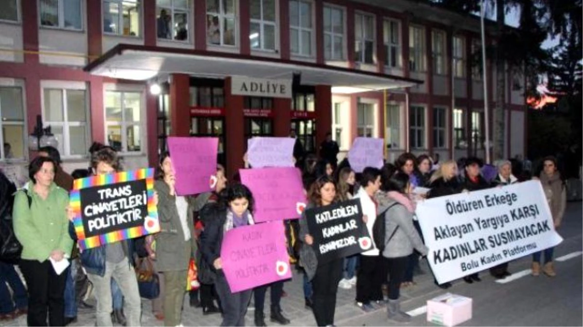 Bolu\'da \'Kadına Şiddet\' Protestosu