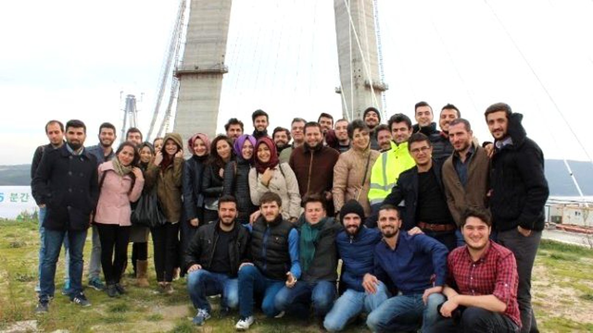 Dpü\'lü Öğrenciler, Yavuz Sultan Selim Köprüsü İnşaatını İnceledi