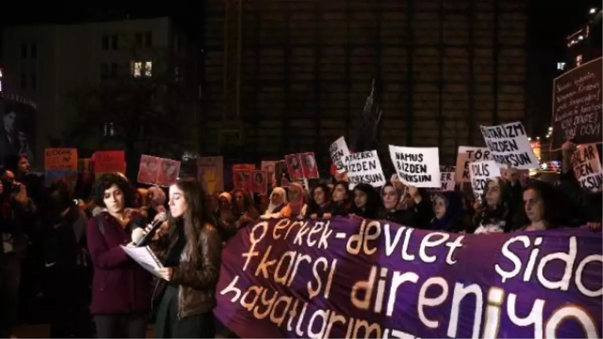 Kadınlar, Kadına Karşı Şiddete Dur Demek İçin Yürüdü