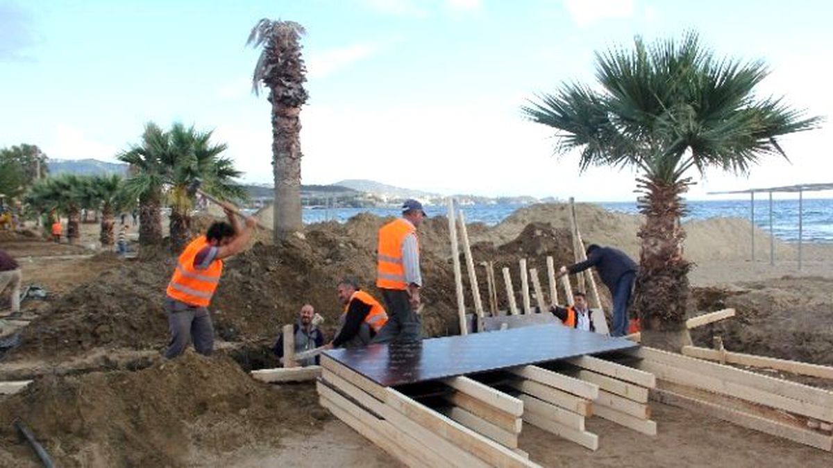Sahil Yolu Projesinde İlk Beton Döküldü