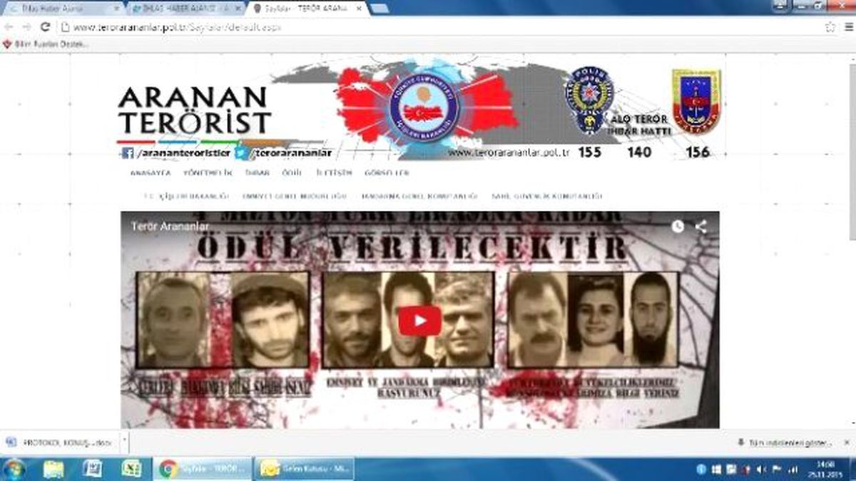 Teröristi İhbar Edenler Ödüllendirilecek