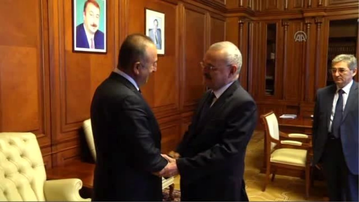 Dışişleri Bakanı Çavuşoğlu, Esedov ve Rasizade ile Görüştü