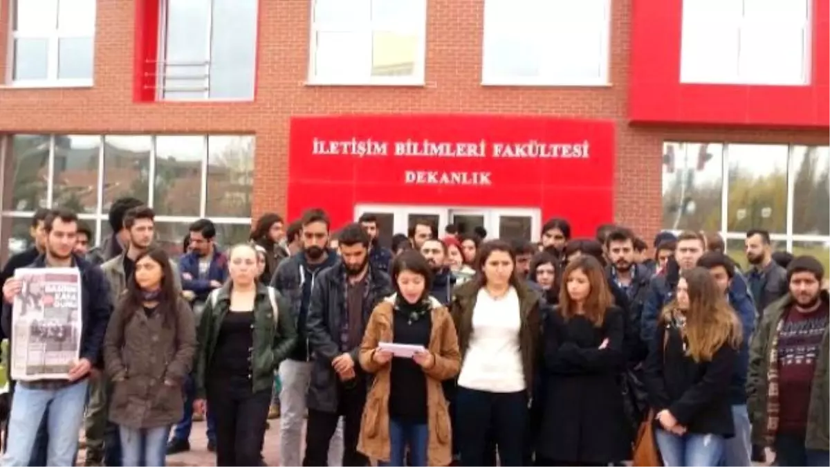 İletişim Bilimleri Fakültesi Öğrencilerinden Can Dündar ve Erdem Gül\'ün Tutuklanmalarına Tepki