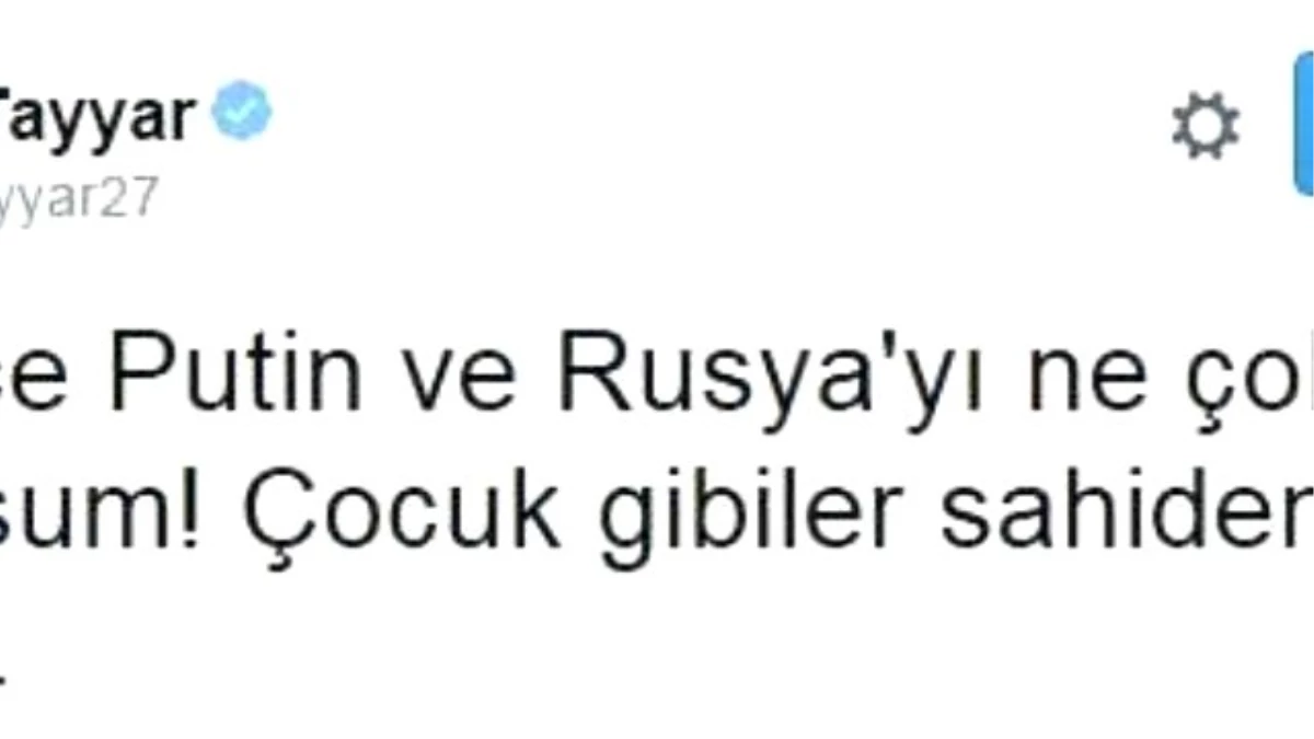 Şamil Tayyar: "Putin ve Rusya\'yı Ne Çok Ciddiye Alıyormuşum, Çocuk Gibiler Sahiden"