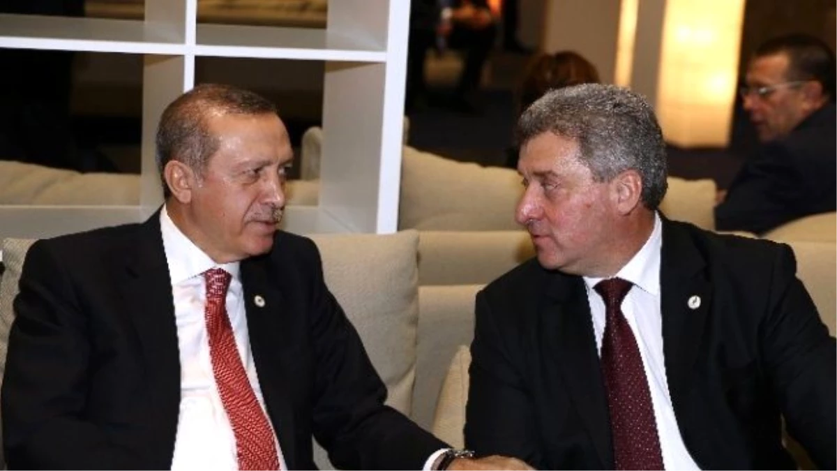 Erdoğan, Makedonya Cumhurbaşkanı Ivanov ile Görüştü