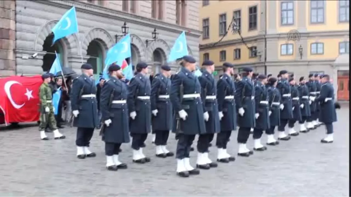 Stockholm\'de Türkmendağı Protestosu