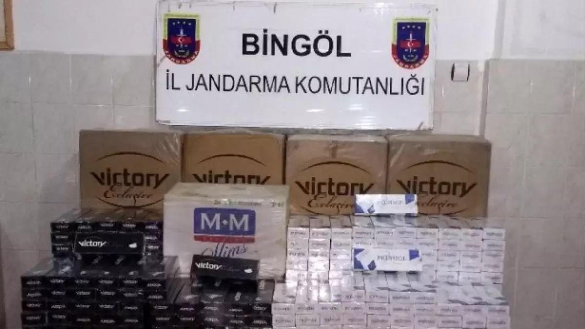 Bingöl\'de 9 Bin 960 Paket Kaçak Sigara Ele Geçirildi