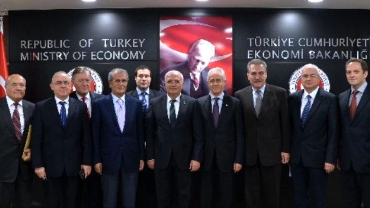 Ekonomi Bakanı Elitaş, Türkiye Müteahhitler Birliği Heyetini Kabul Etti