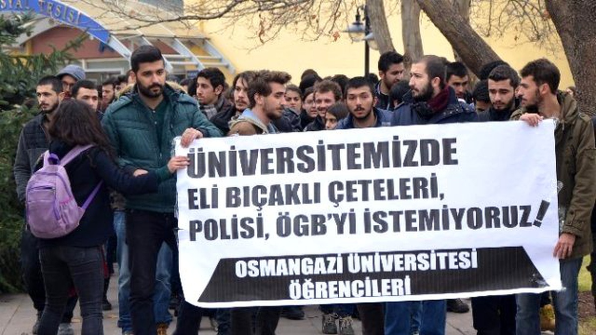 Esogü\'de Öğrenciler Rektörlüğe Yürüdü