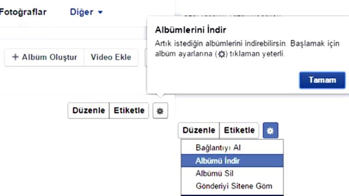 Facebook\'taki Fotoğraf Albümlerinizi Tek Hamlede Bilgisayarınıza İndirin!
