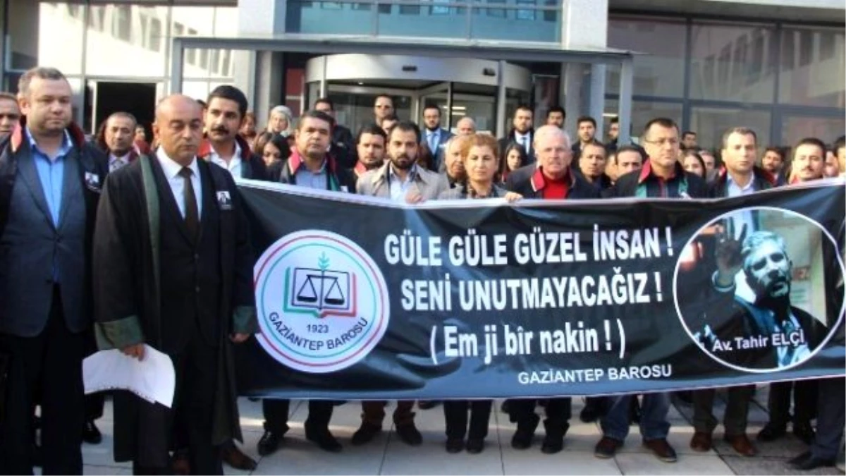 Gaziantep Barosu Avukatlarından Tahir Elçi\'nin Öldürülmesine Tepki