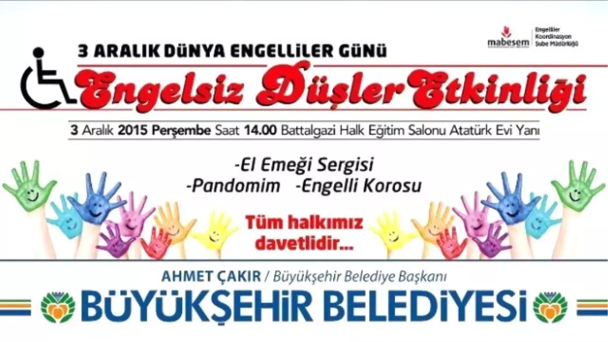 Büyükşehir\'den Engelsiz Düşler Etkinliği