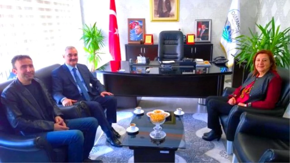 Gümüşhacıköy Belediye Başkanı Özyol\'dan Başkan Karataş\'a Ziyaret
