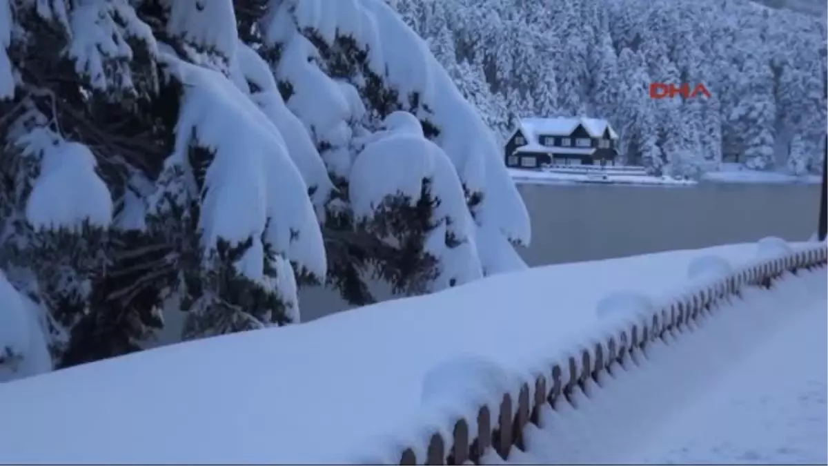 Bolu Abant ve Gölcük\'te Kar Güzelliği