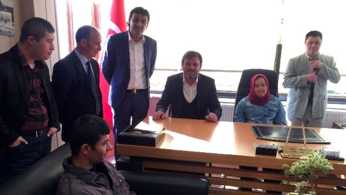 Korkuteli\'de Engelli Öğrencilerden Resmi Kurum Ziyaretleri