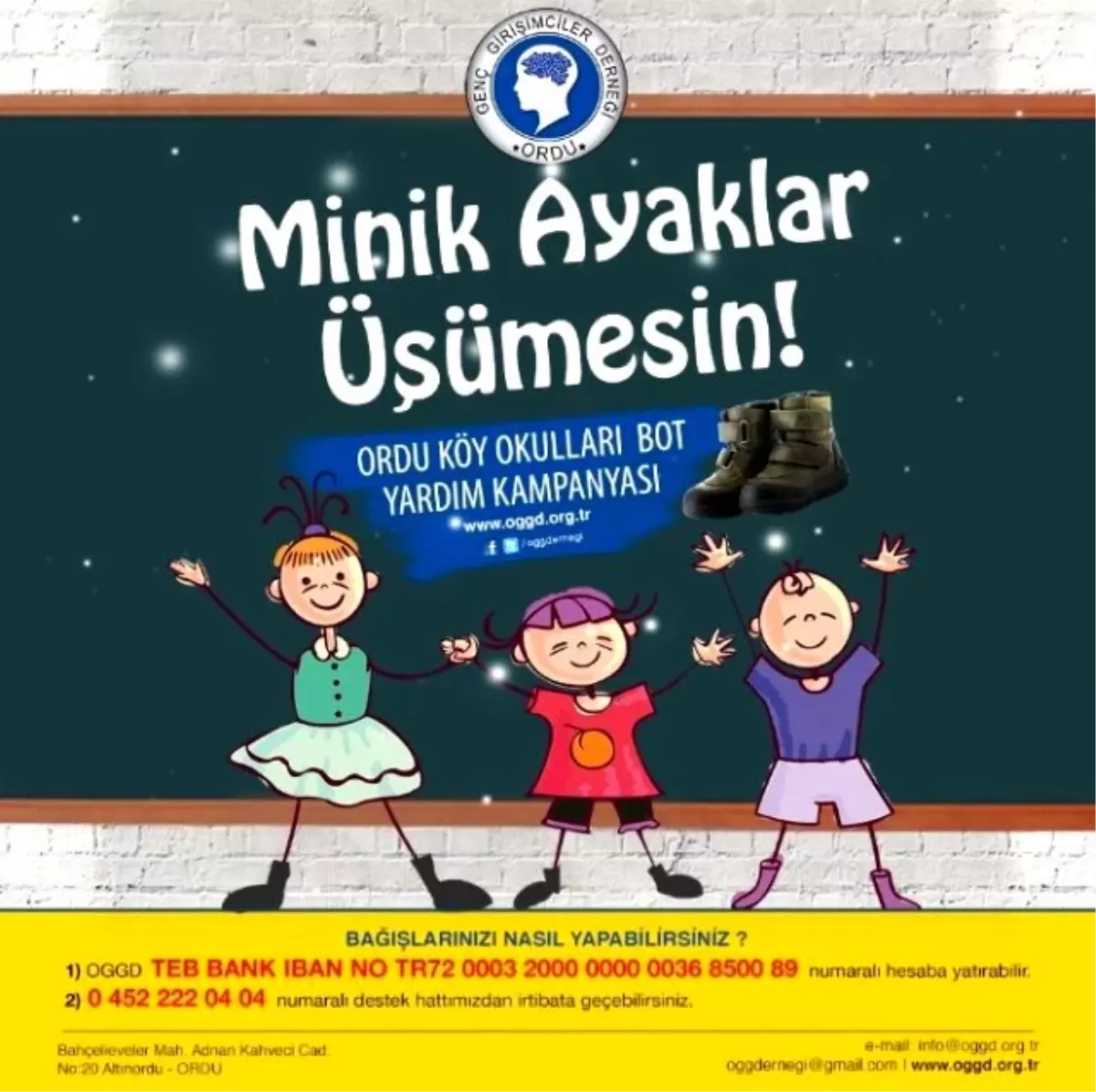 Ordu\'da \'Minik Ayaklar Üşümesin\' Kampanyası