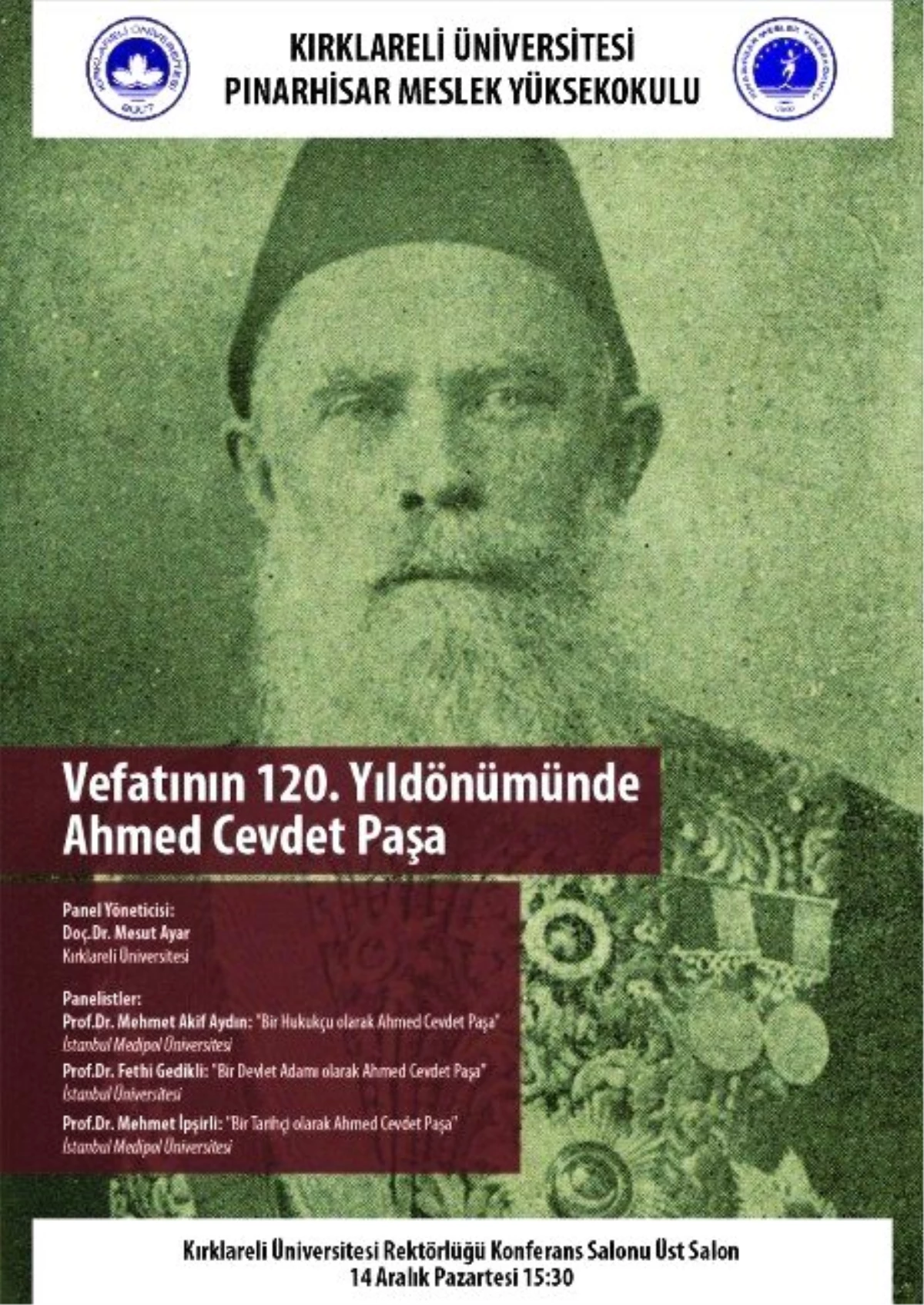 Ahmed Cevdet Paşa Ölümünün 120. Yılında Kırklareli\'nde Anılacak