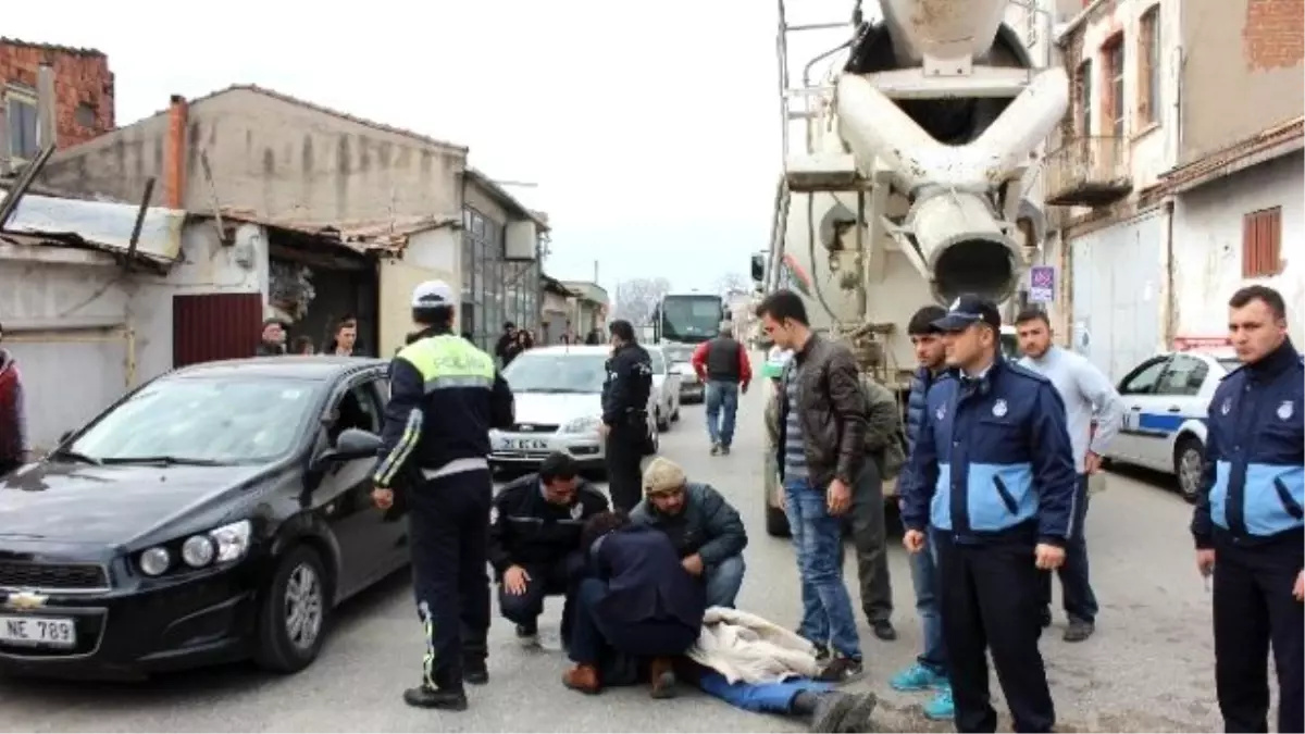 Beton Mikserinin Altında Kalan Kadın Ağır Yaralandı