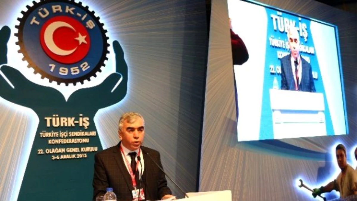 Gmis Genel Başkanı Demirci, Türk-iş Genel Kurulu\'nda Konuştu