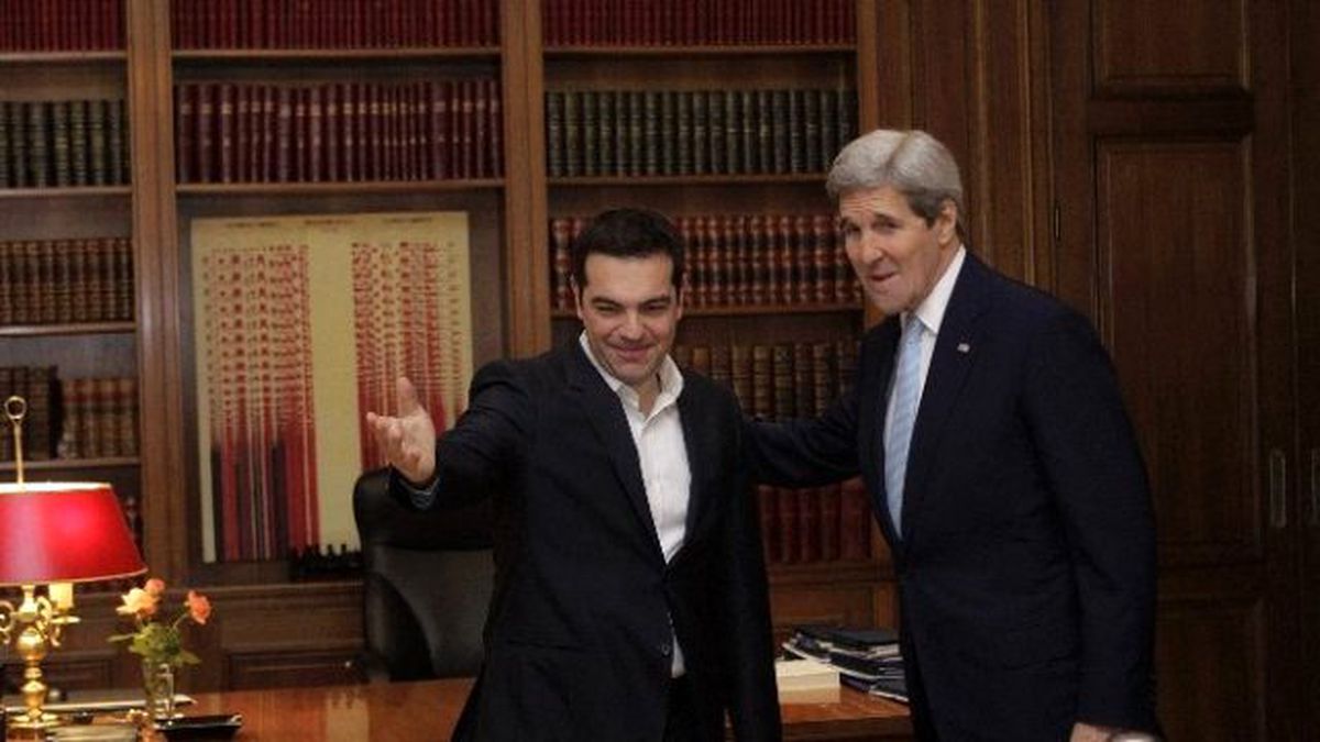 Kerry, Atina\'da Çipras\'la Görüştü