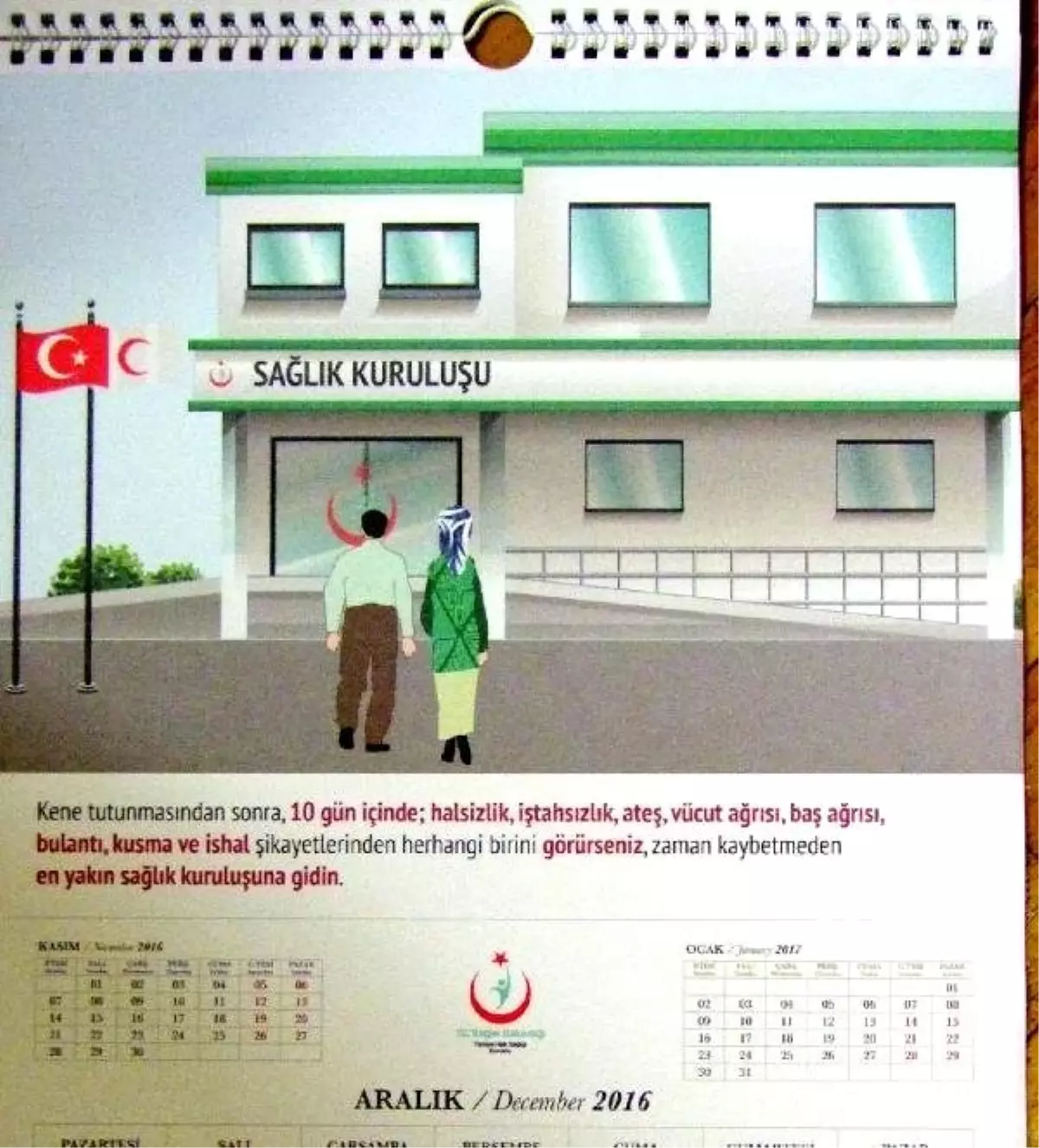 Sağlık Bakanlığı\'ndan Keneye Karşı Takvimli Bilgilendirme