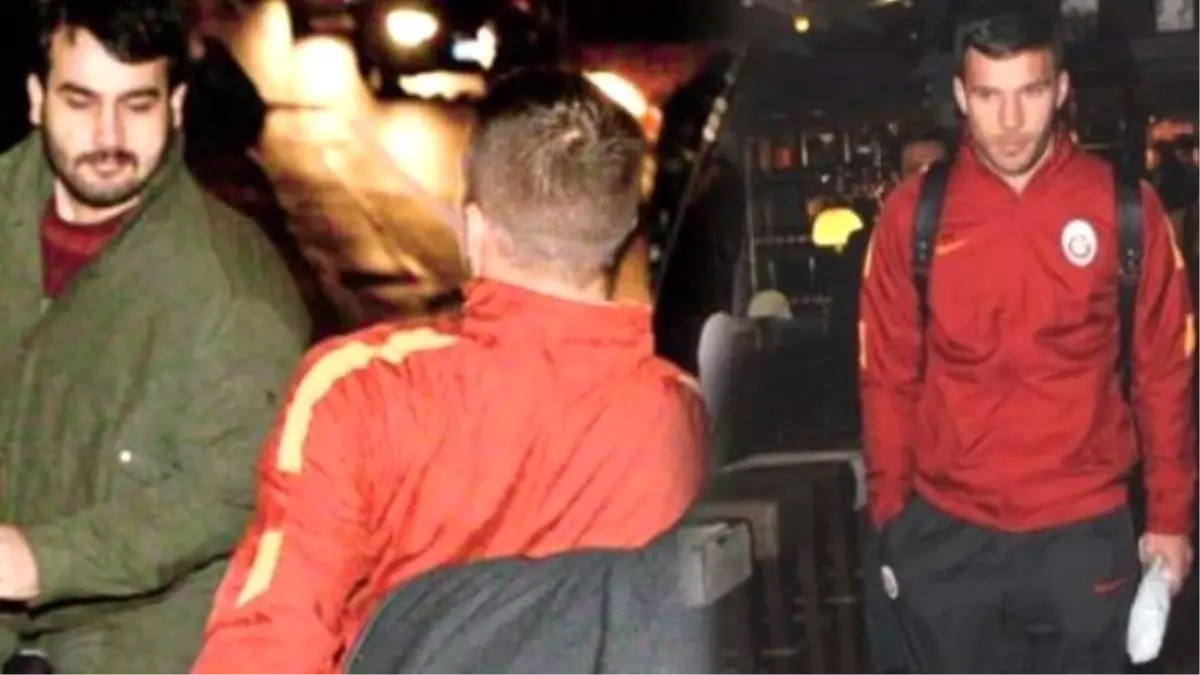 Galatasaray\'ın Yıldızı Podolski, Gazetecilere Saldırıp Küfür Etti