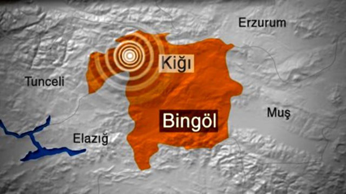 Bingöl 4,5'lik Depremle Sallandı