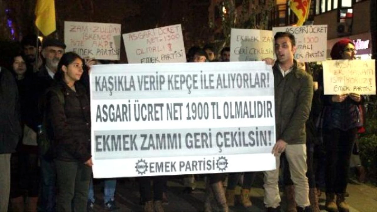 Ekmek Zammını Protesto Ettiler