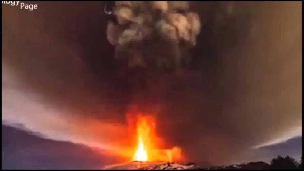 Etna Yanardağı Korkutuyor